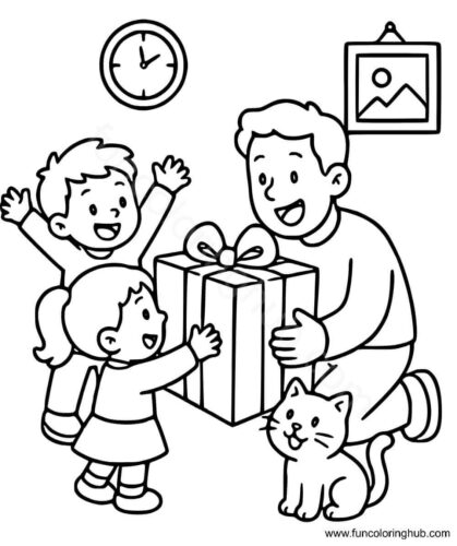Cute Happy Fathers Day Coloring Pages Cute Happy Fathers Day Coloring Pages