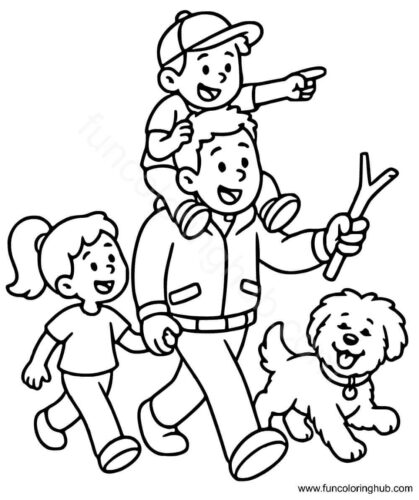 Daddy Coloring Pages Printable Daddy Coloring Pages Printable
