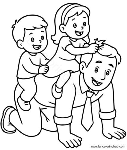 Fathers Day Coloring Pages For Kids Fathers Day Coloring Pages For Kids