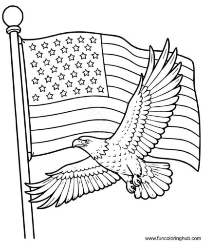 Flag Day Coloring Images