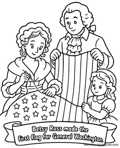 Flag Day Coloring Pages Printable