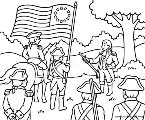 Flag Day Coloring Pages To Print