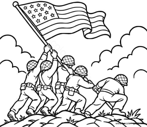 Flag Day Coloring Sheets To Print