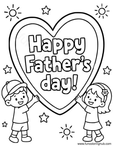 Happy Fathers Day Card Coloring Pages Free Happy Fathers Day Card Coloring Pages Free