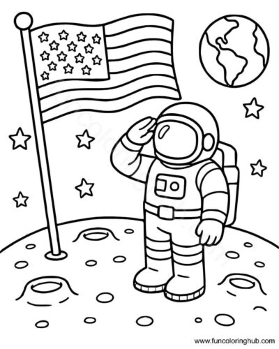 Happy Flag Day Coloring Pages