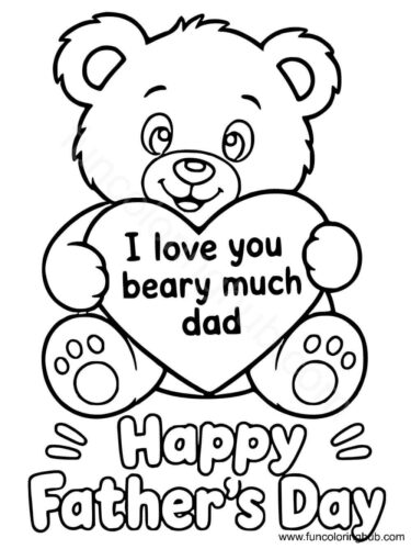 I Love You Dad Coloring Pages I Love You Dad Coloring Pages