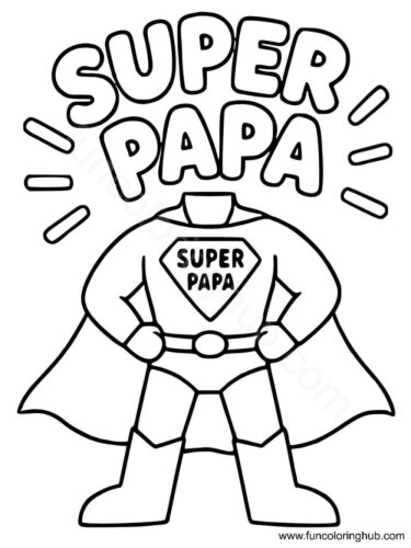 Super Dad Coloring Pages Super Dad Coloring Pages