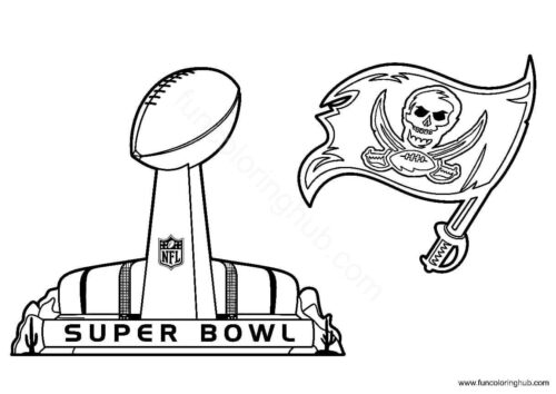 Tampa Bay Buccaneers Super Bowl coloring page