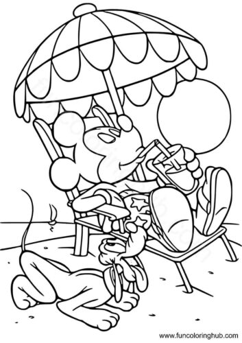 Beach Coloring Pages For Children Beach Coloring Pages For Children
