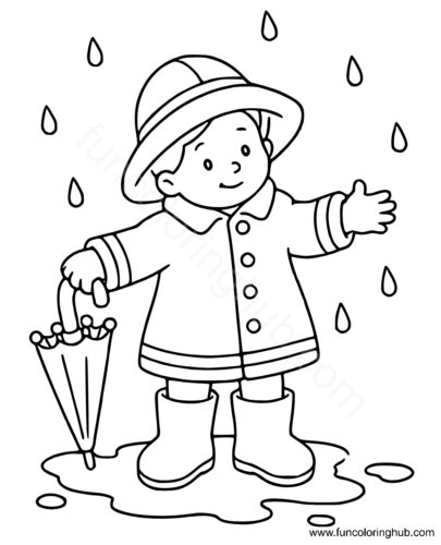 Coloring Pages Of Raining Season Coloring Pages Of Raining Season