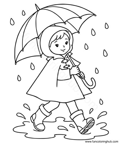 Cute Rainy Day Coloring Pages Cute Rainy Day Coloring Pages