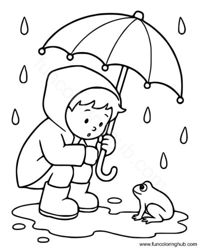 Free Printable Rainy Day Colouring Pages Free Printable Rainy Day Colouring Pages
