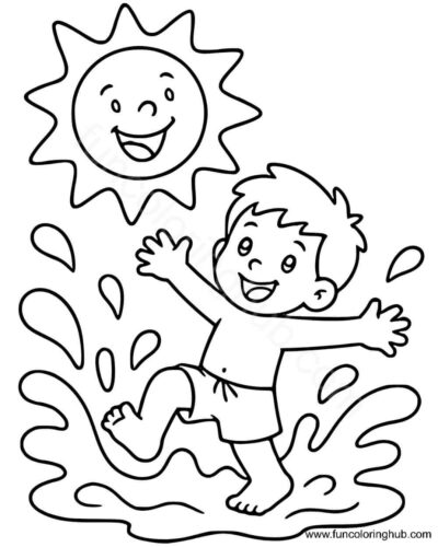 Happy Summer Coloring Pages Happy Summer Coloring Pages