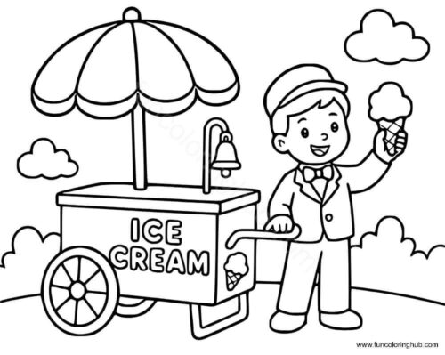 Ice Cream Coloring Pages Summer Ice Cream Coloring Pages Summer