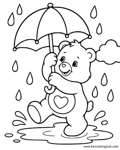 Rain Coloring Pages Rain Coloring Pages