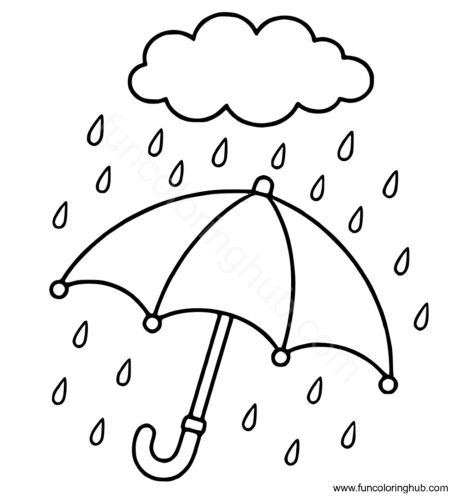 Rainfall Coloring Pages Rainfall Coloring Pages