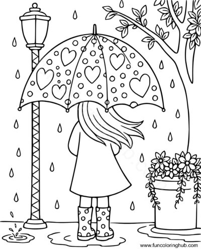 Rainy Day Coloring Pages For Adults Rainy Day Coloring Pages For Adults