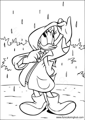 Rainy Day Coloring Picture Rainy Day Coloring Picture