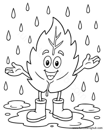 Rainy Day Coloring Pictures Rainy Day Coloring Pictures