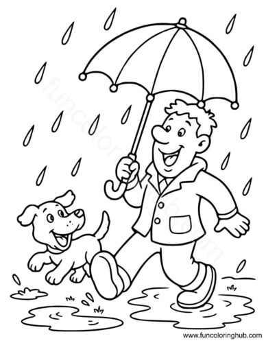 Rainy Season Coloring Pages Rainy Season Coloring Pages