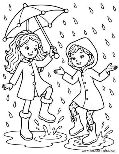 Rainy Season Coloring Sheets Rainy Season Coloring Sheets