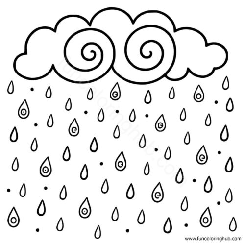 Rainy Season Coloring Sheets For Kids Rainy Season Coloring Sheets For Kids
