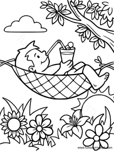 Summer Coloring Images Summer Coloring Images