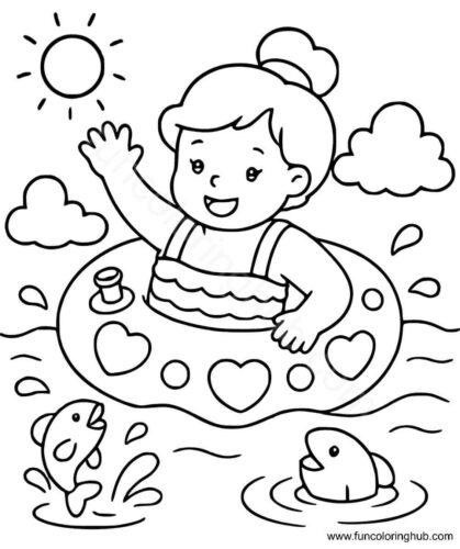 Summer Coloring Sheets For Kids Summer Coloring Sheets For Kids