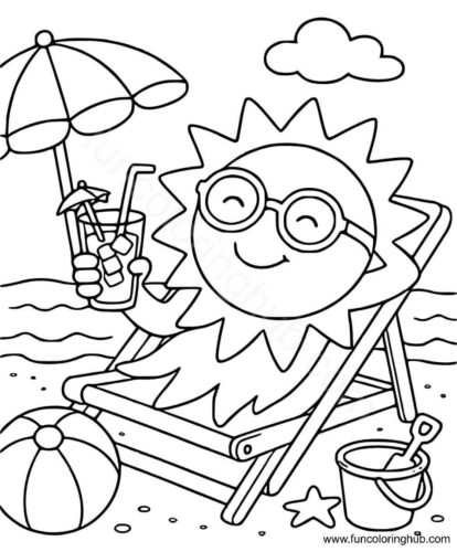 Summer Coloring Sheets To Print Summer Coloring Sheets To Print