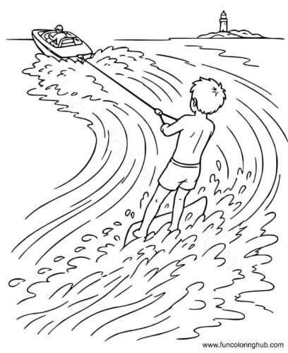 Summer Surfing Coloring Sheets Summer Surfing Coloring Sheets