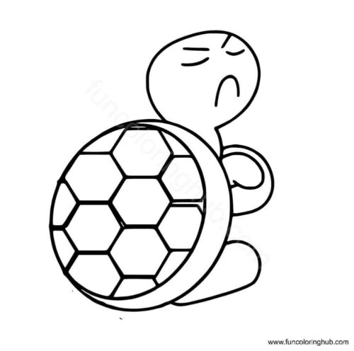 Angry turtle coloring page Angry turtle coloring page
