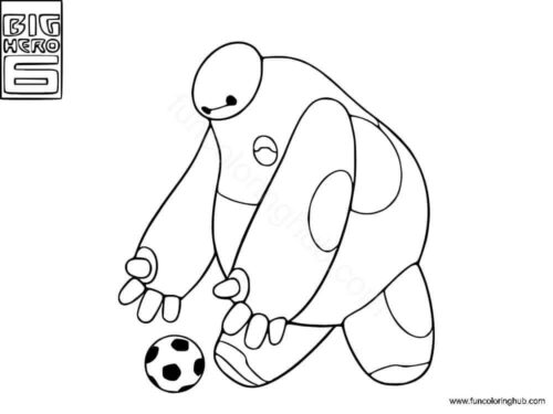 Baymax coloring page