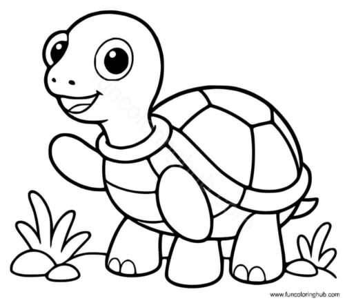Cartoon Turtle coloring pages Cartoon Turtle coloring pages