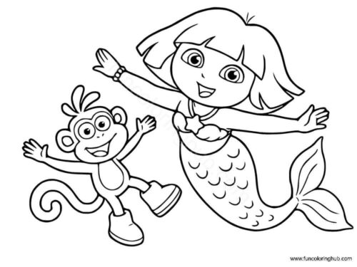Dora As A Mermaid