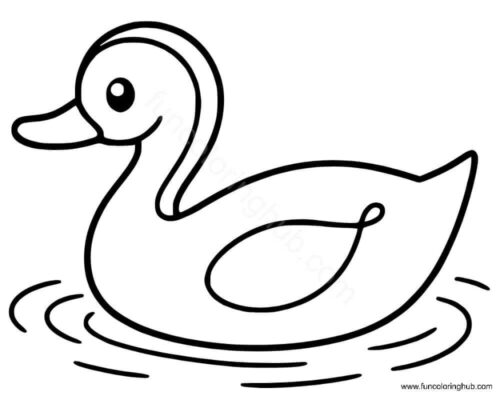 Easy duck drawing