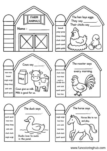 Farm Animals activity sheet