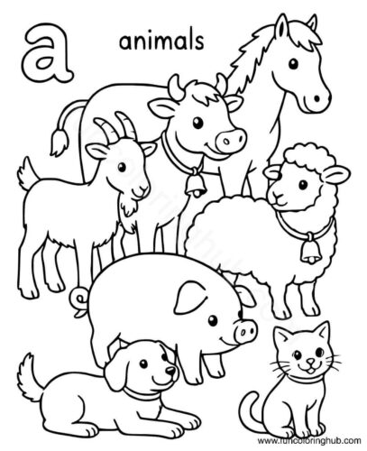 Farm Animals coloring page