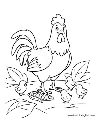 Farm Animals coloring sheets to print