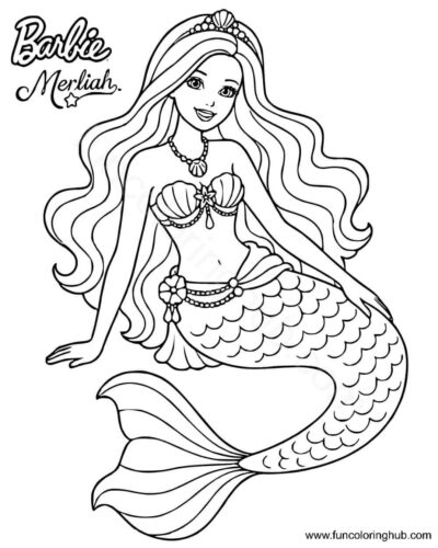 Merliah Mermaid coloring page