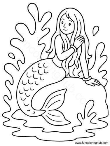 Mermaid Enjoying The Water