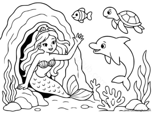 Mermaid In Her Den