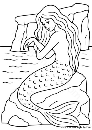 Mermaid Resting On The Shore