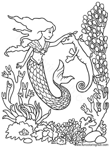 Mermaid With Her Seahorse