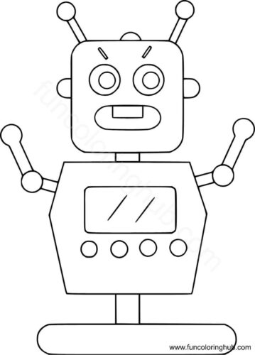 Robot looks agitated