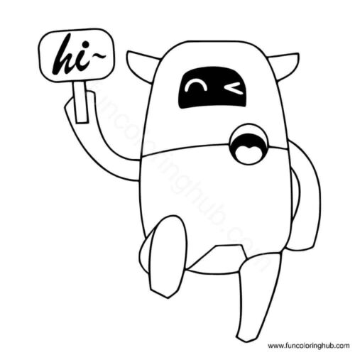 Robot says hi