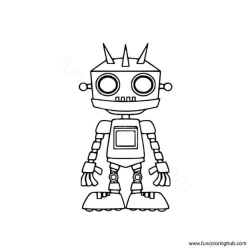 Robot with spikes