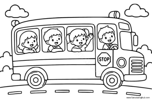 School Bus coloring page School Bus coloring page