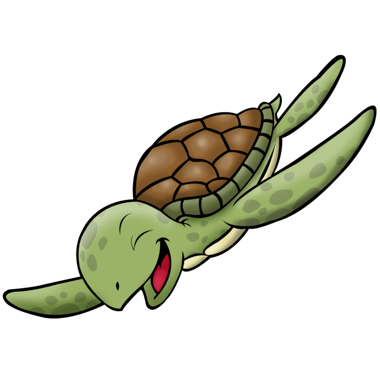 Turtle coloring pages for kids