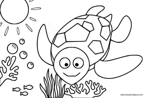 Turtle coloring pages for preschoolers Turtle coloring pages for preschoolers
