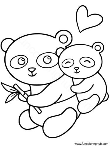 Baby Panda With Momma Panda Baby Panda With Momma Panda
